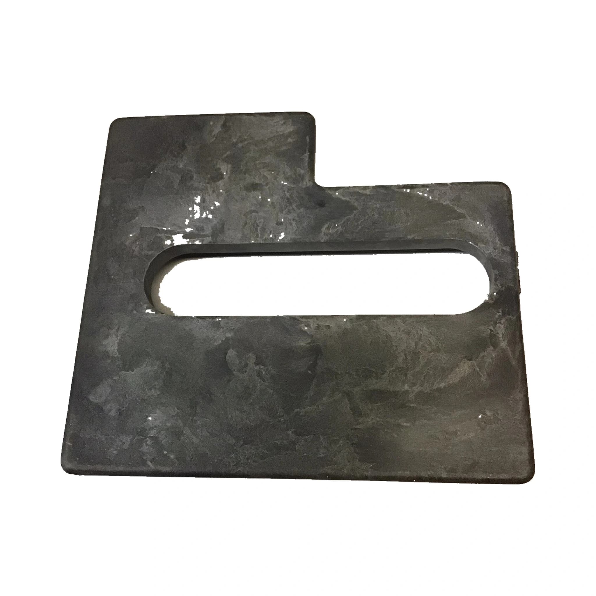 H240213 replacement right-side feeder house bottom wear plate, slotted front face